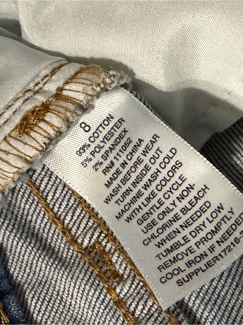a.n.a Women's Light Blue Distressed Jeggings - Picture 4 of 7